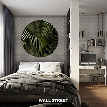 Декоративное панно для спальни Wall street Круглые волборды Greenday 01